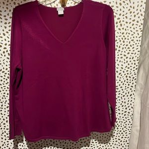 Chicos v neck pullover sweater